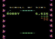 Cycle Knight for Atari 8-bit - High score table.