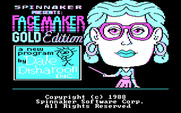 FaceMaker: Golden Edition for IBM PC/Compatibles - Title screen.