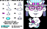 FaceMaker: Golden Edition for IBM PC/Compatibles - Here's the nose menu.