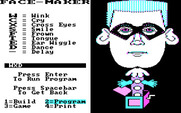 FaceMaker: Golden Edition for IBM PC/Compatibles - Creating a program for the face to run.