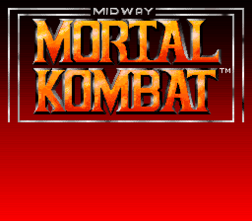 Mortal Kombat Super NES Screenshot: Title screen.