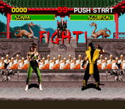 Mortal Kombat for Super NES - Getting ready to fight with a different character...