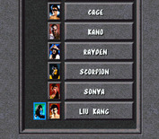 Mortal Kombat for Super NES - Here's the first fight on my way to the top!