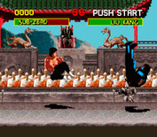 Mortal Kombat for Super NES - Sub-Zero is almost out of energy...