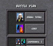 Mortal Kombat for Super NES - Battle plan; first, the ultimate goal is shown.