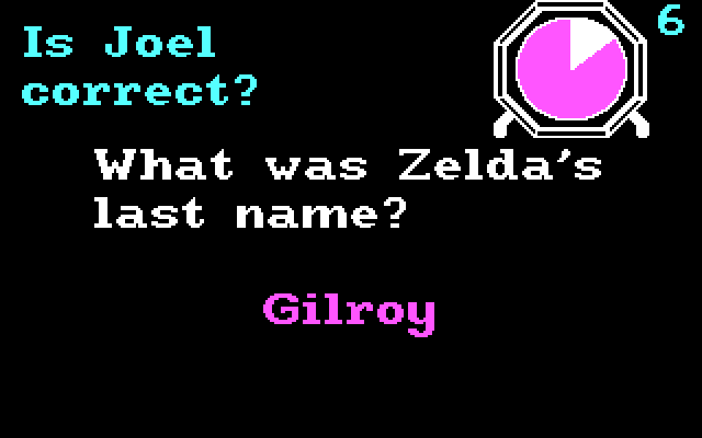 TV and Cinema 101: Trivia from Talkies to Trekkies IBM PC/Compatibles Screenshot: Did you get this one right?