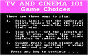 TV and Cinema 101: Trivia from Talkies to Trekkies for IBM PC/Compatibles - How to play.