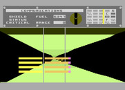 Dimension X for Atari 8-bit - Fly over or under these obstacles...