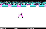 Winter Games for IBM PC/Compatibles - Ice skating.