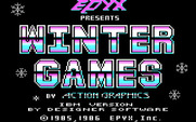 Winter Games for IBM PC/Compatibles - Title screen.