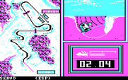 Winter Games for IBM PC/Compatibles - Don't crash on the sharp turns...