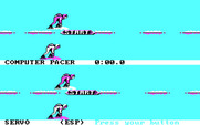 Winter Games for IBM PC/Compatibles - Speed skating start...