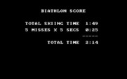 Winter Games for IBM PC/Compatibles - Biathlon score.