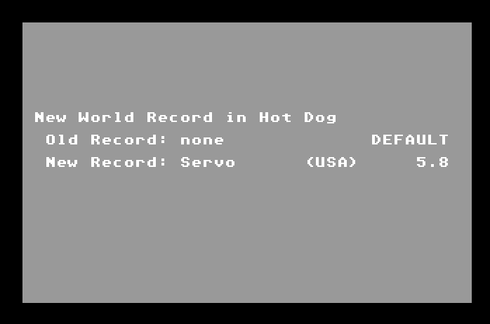 Winter Games Apple IIgs Screenshot: A new world record!