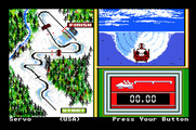 Winter Games for Apple IIgs - Bobsled start.