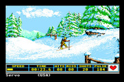 Winter Games for Apple IIgs - The uphill sections are tougher...