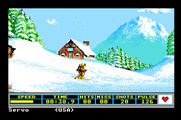 Winter Games for Apple IIgs - Skiing downhill...