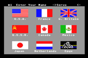 Winter Games for Apple IIgs - Setting up the players.