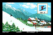 Winter Games for Apple IIgs - Attempt some stunts before you land...