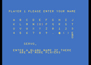 Winter Games for Atari 7800 - Setting up the players.