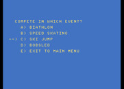 Winter Games for Atari 7800 - You can also select a single event to compete in.