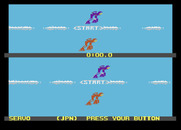 Winter Games for Atari 7800 - Speed skating start.