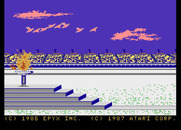 Winter Games for Atari 7800 - The torch is lit!
