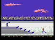 Winter Games for Atari 7800 - The opening ceremonies.