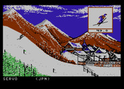 Winter Games for Atari 7800 - I need to straighten out my skis before landing!