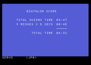Winter Games for Atari 7800 - Here's my score for the event...