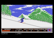 Winter Games for Atari 7800 - Skiing downhill...