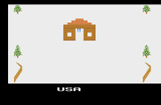 Winter Games for Atari 2600 - Slalom start.