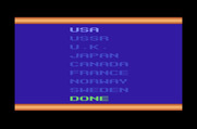 Winter Games for Atari 2600 - First, select a country...