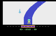 Winter Games for Atari 2600 - Be careful on these sharp turns!