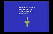 Winter Games for Atari 2600 - Title screen.