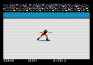 Winter Games for Apple II - Time to impress with my skating skills!