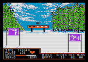 Winter Games for Apple II - Aiming at targets...