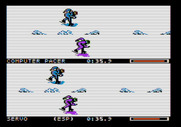 Winter Games for Apple II - Computer player is catching up!