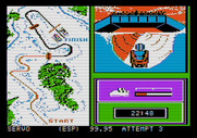 Winter Games for Apple II - Reached the first checkpoint...
