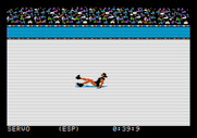 Winter Games for Apple II - Skating again...but I fell...