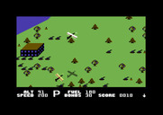 Blue Max for Commodore 64 - Watch out for that plane approaching from behind...