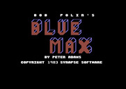 Blue Max for Commodore 64 - Title screen.