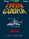 Twin Cobra for Arcade - Title screen.