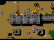 Twin Cobra for Sega Genesis / Mega Drive - Blasting tanks as they emerge...