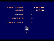 Twin Cobra for Sega Genesis / Mega Drive - One life left...