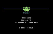 Squish 'Em for Commodore 64 - Title screen.