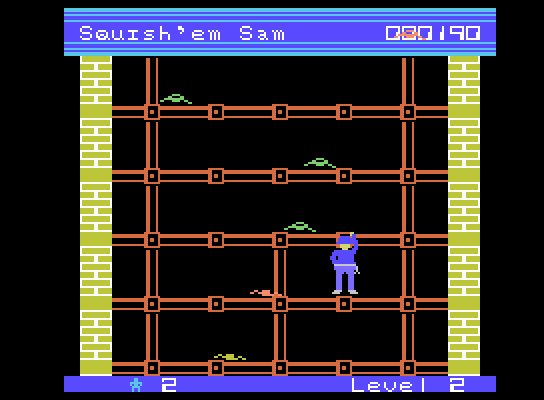 Squish 'Em ColecoVision Screenshot: On to level 2...
