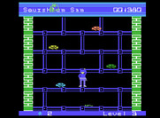 Squish 'Em for ColecoVision - The building layout begins to become more sparse...