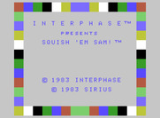 Squish 'Em for ColecoVision - Title screen.