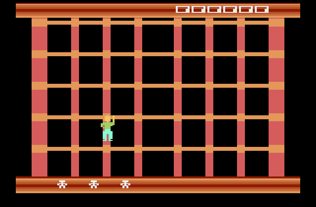 Squish 'Em Atari 2600 Screenshot: Starting screen.